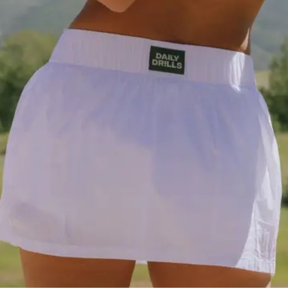 Daily Drills Superbounce White Skirt